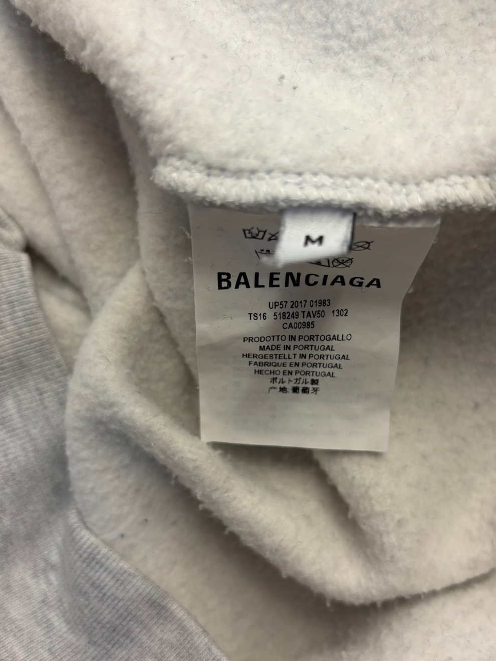 Hellgraues Sweatshirt von Balenciaga