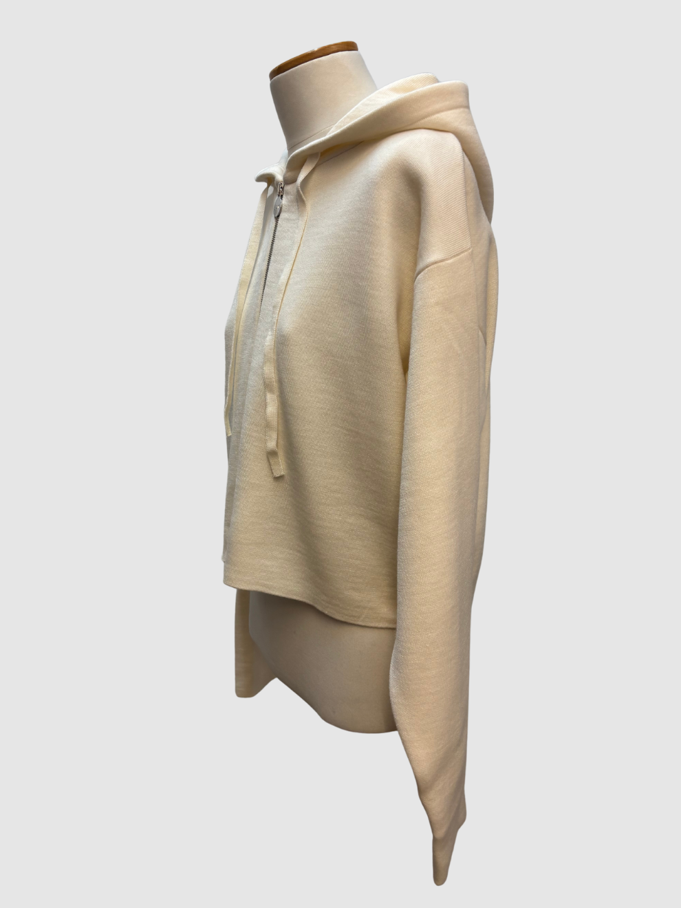 Cremeweißer Hoodie-Zipper von Loewe