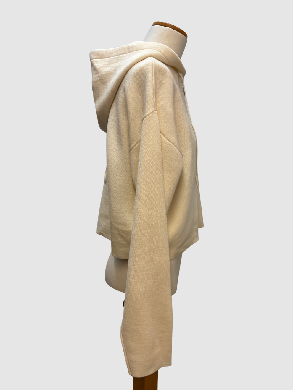 Cremeweißer Hoodie-Zipper von Loewe