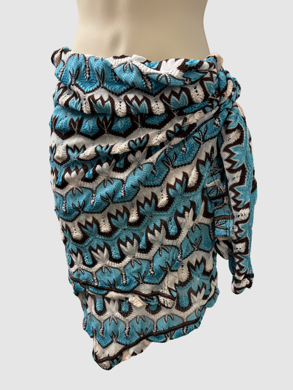 Türkis-brauner Pareo von Missoni Mare