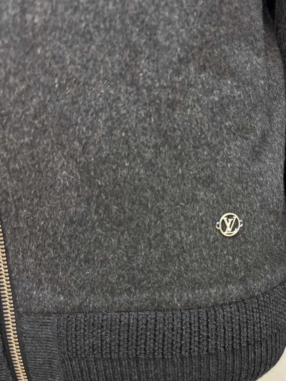 Grauer Herren Wollblouson von Louis Vuitton