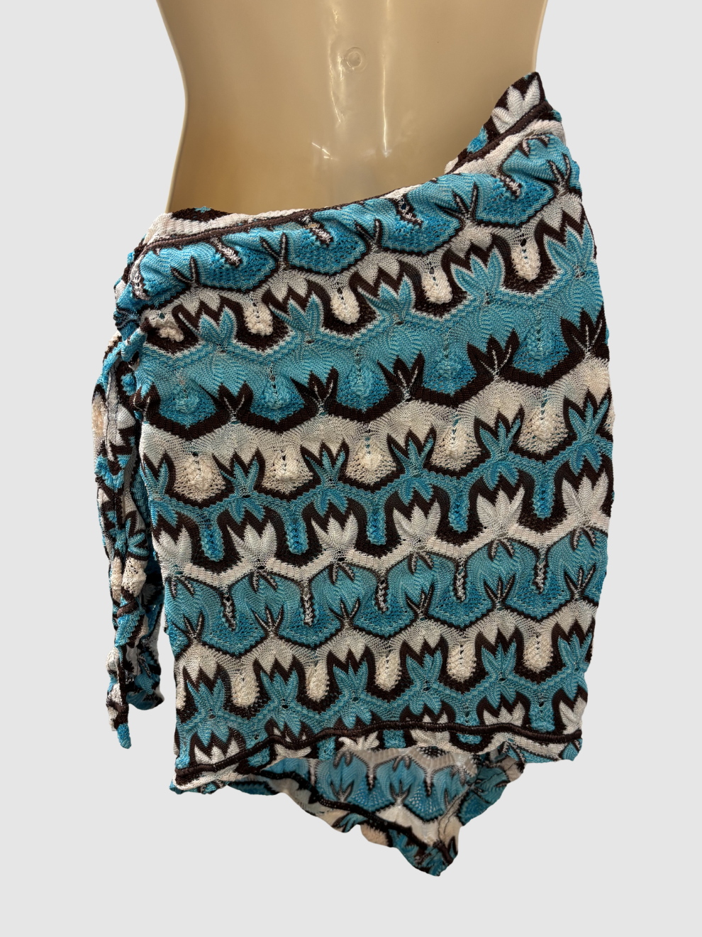 Türkis-brauner Pareo von Missoni Mare