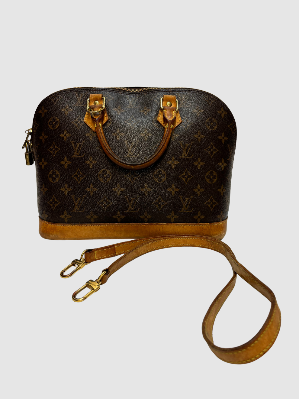 Braune Vintage Alma Monogram Old von Louis Vuitton