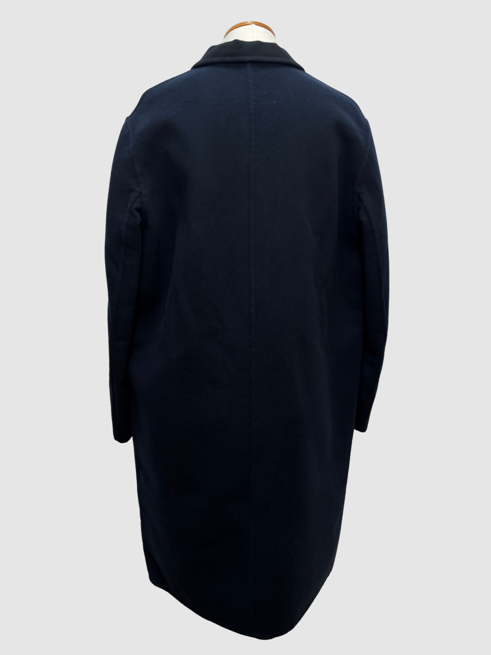 Dunkelblauer Kaschmir-Mantel von Hermès