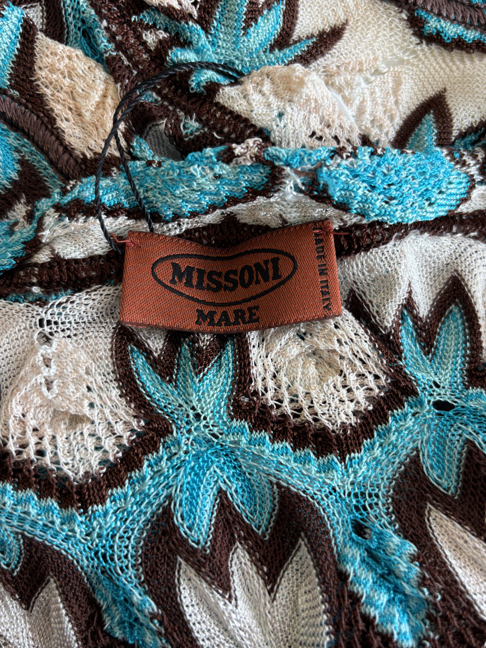 Türkis-brauner Pareo von Missoni Mare