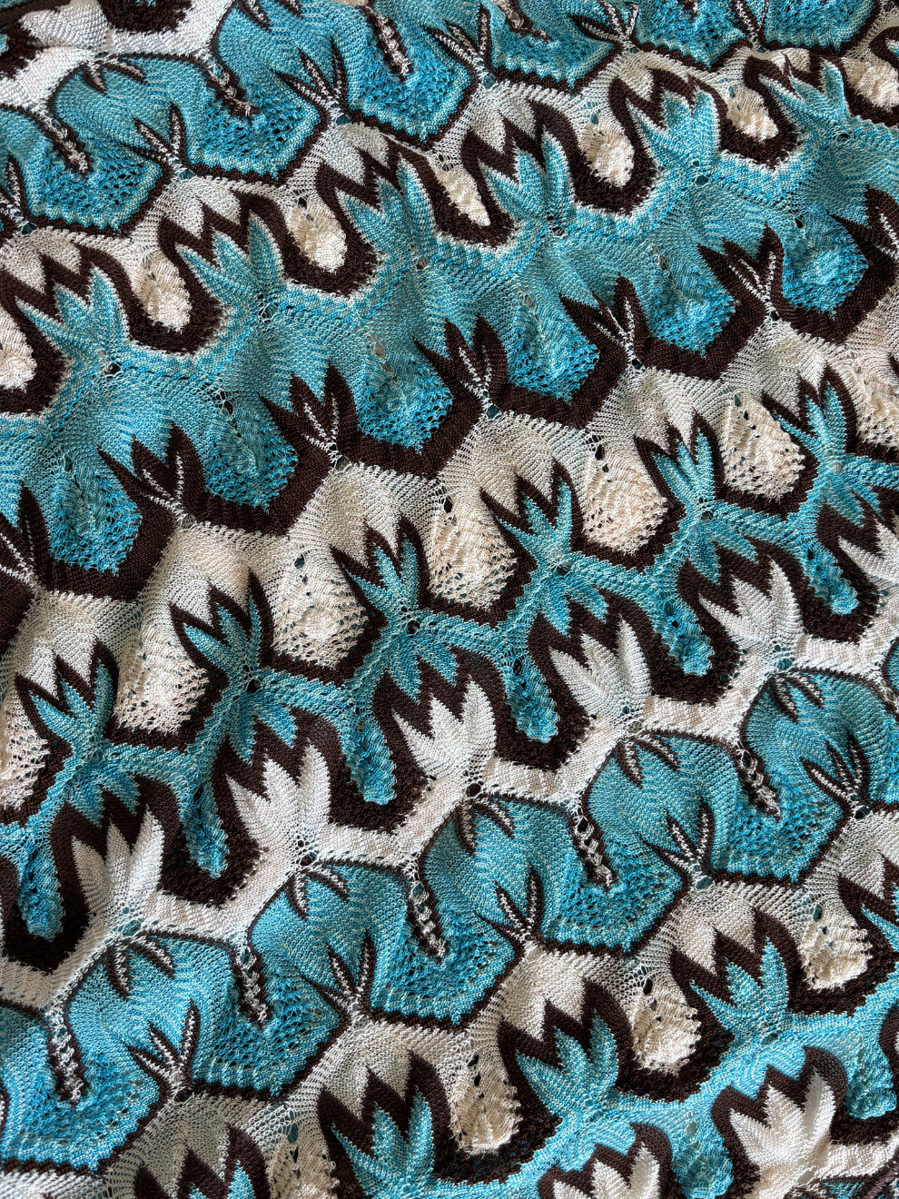 Türkis-brauner Pareo von Missoni Mare