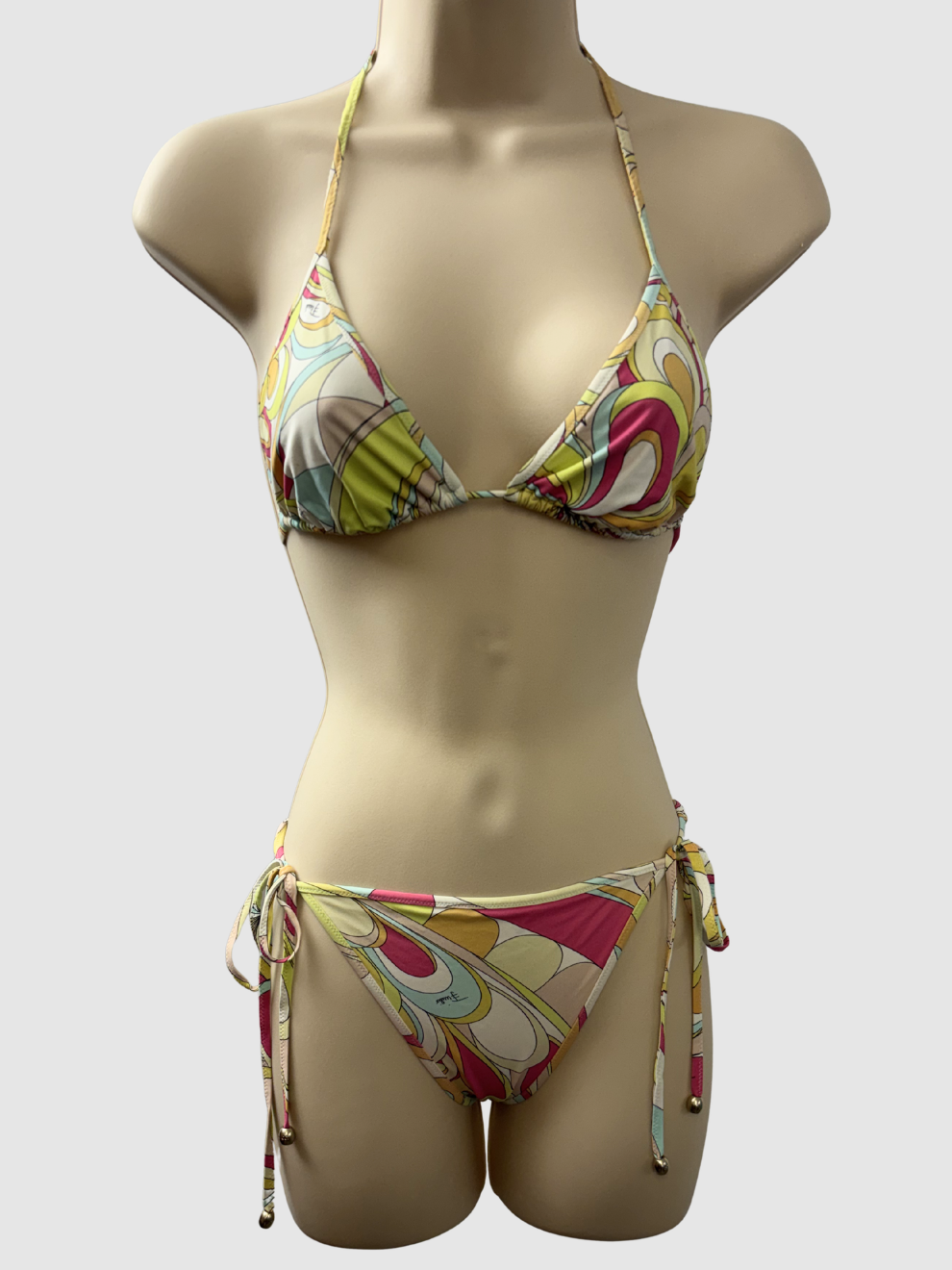 Bunter Triangle-Bikini von Emilio Pucci