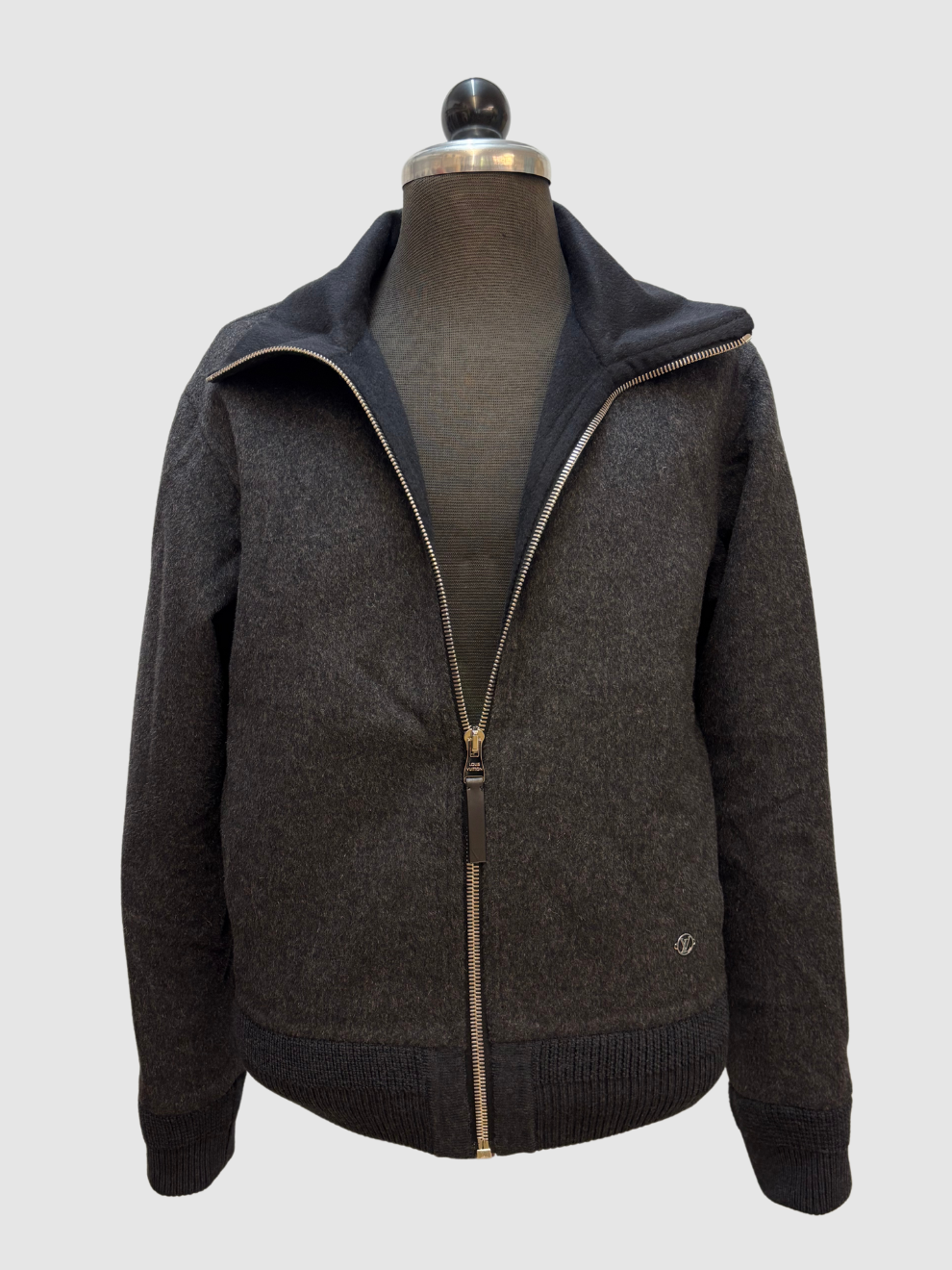 Grauer Herren Wollblouson von Louis Vuitton