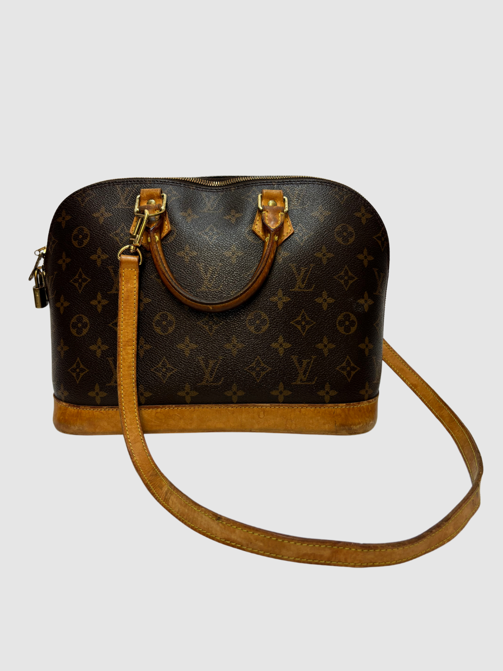 Braune Vintage Alma Monogram Old von Louis Vuitton