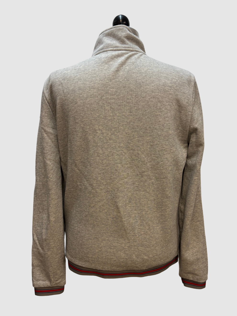 Grauer teilwattierter Blouson von Moncler