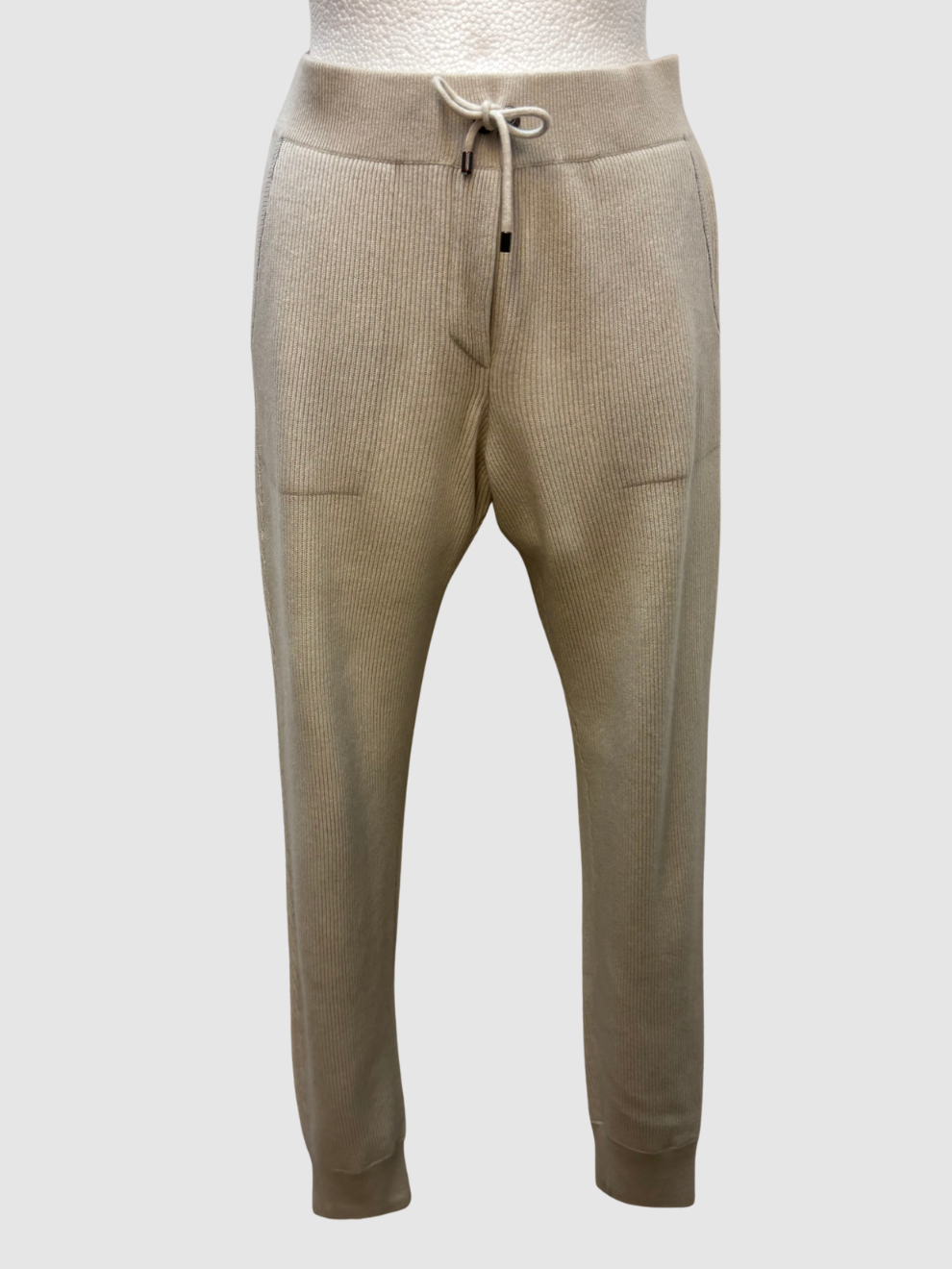 Ecrufarbene Kaschmir-Hose von Brunello Cucinelli