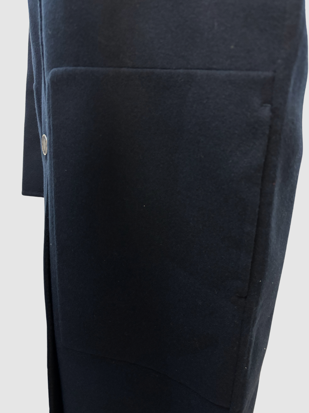 Dunkelblauer Kaschmir-Mantel von Hermès