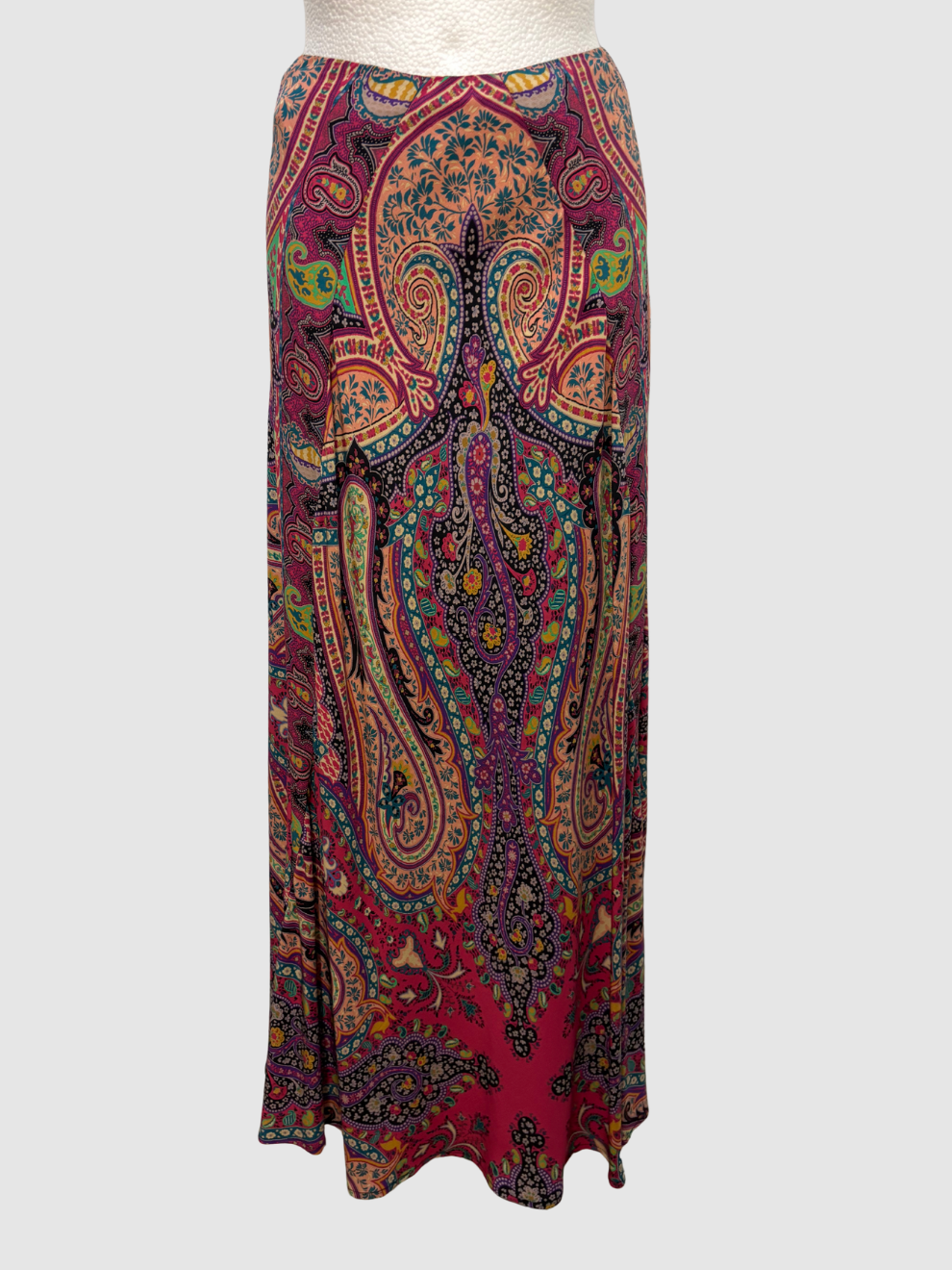 Pink-bunter Seidenrock von Etro