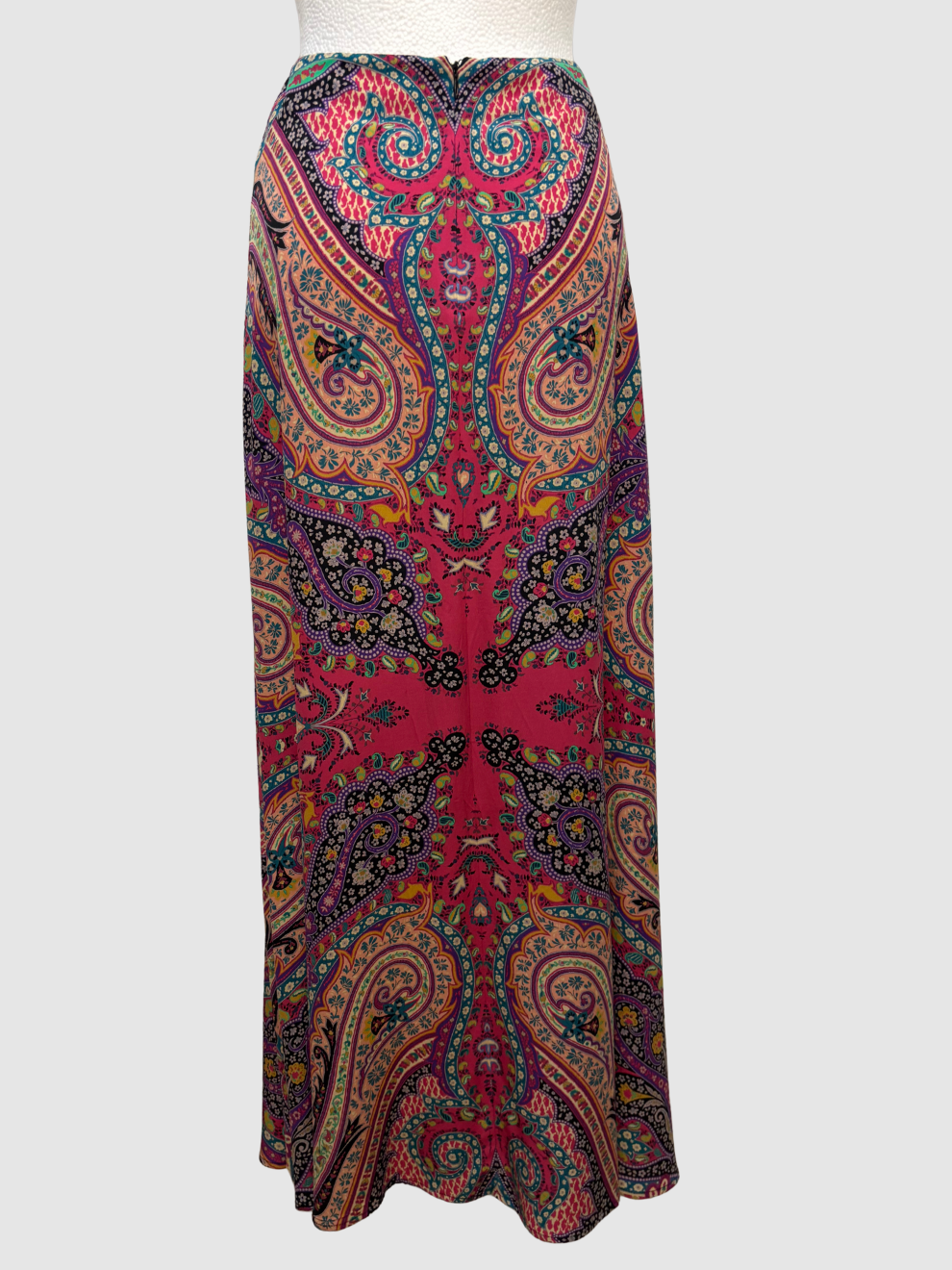 Pink-bunter Seidenrock von Etro