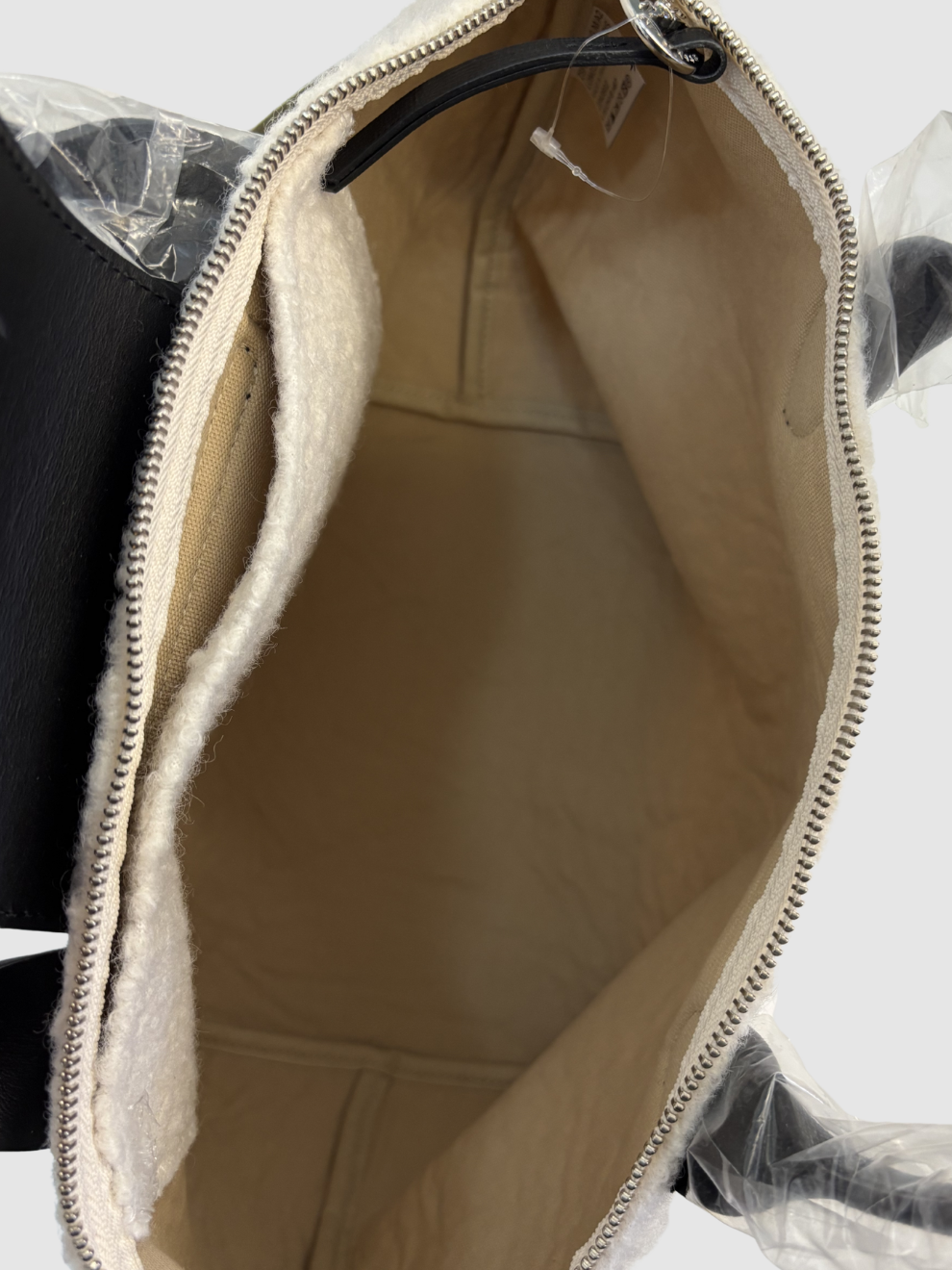 Weiße Le Pliage Teddy von Longchamp