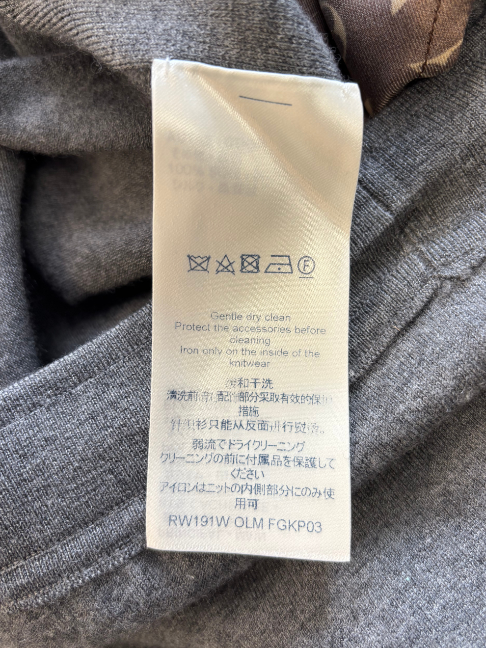 Graue Kaschmir-Hose von Louis Vuitton