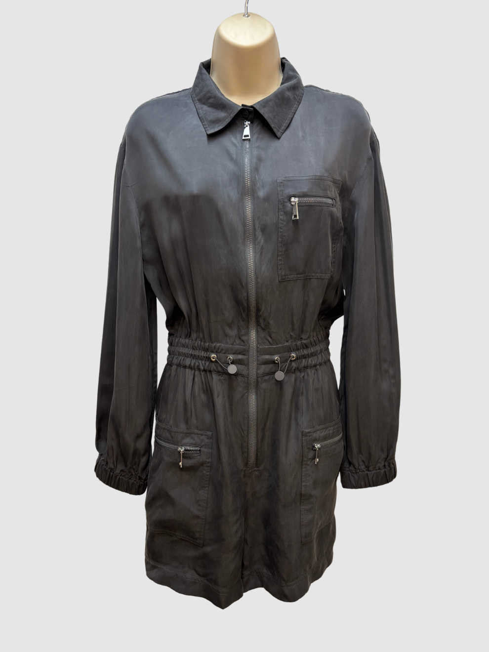 Dunkelgrauer Jumpsuit von Moncler
