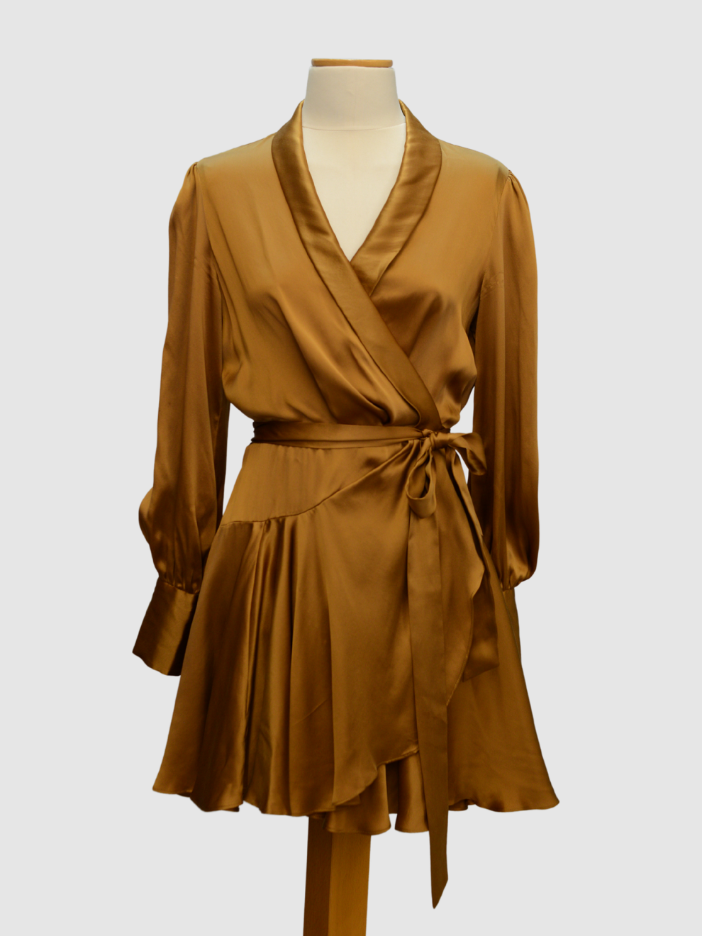 Goldfarbenes Wickelkleid von Zimmermann