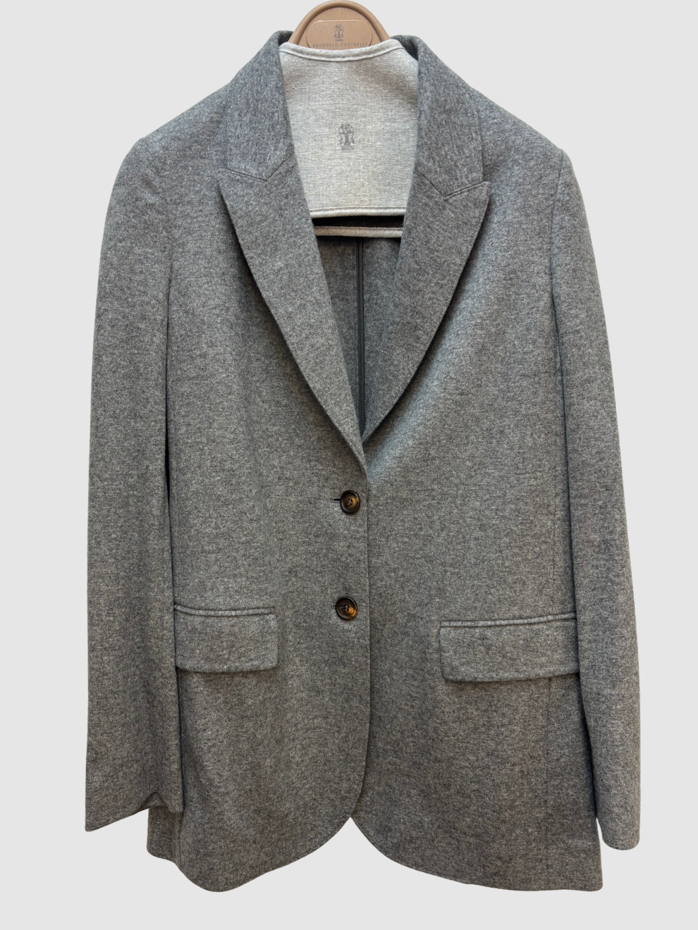 Grauer Kaschmir-Blazer von Brunello Cucinelli