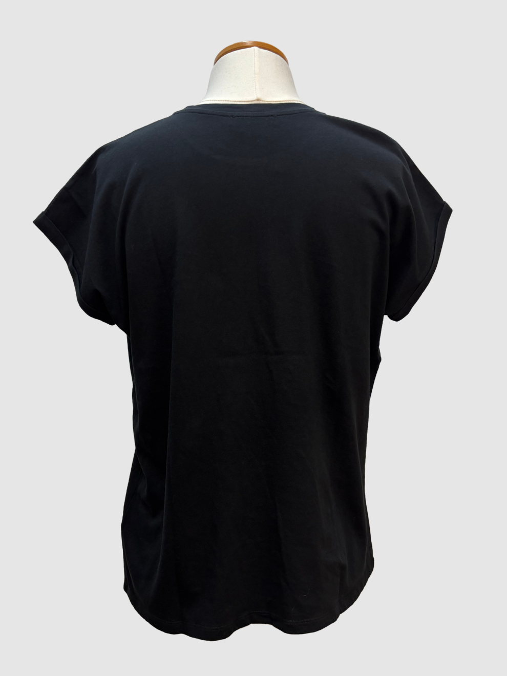 Schwarzes Glitzer-T-Shirt von Balmain