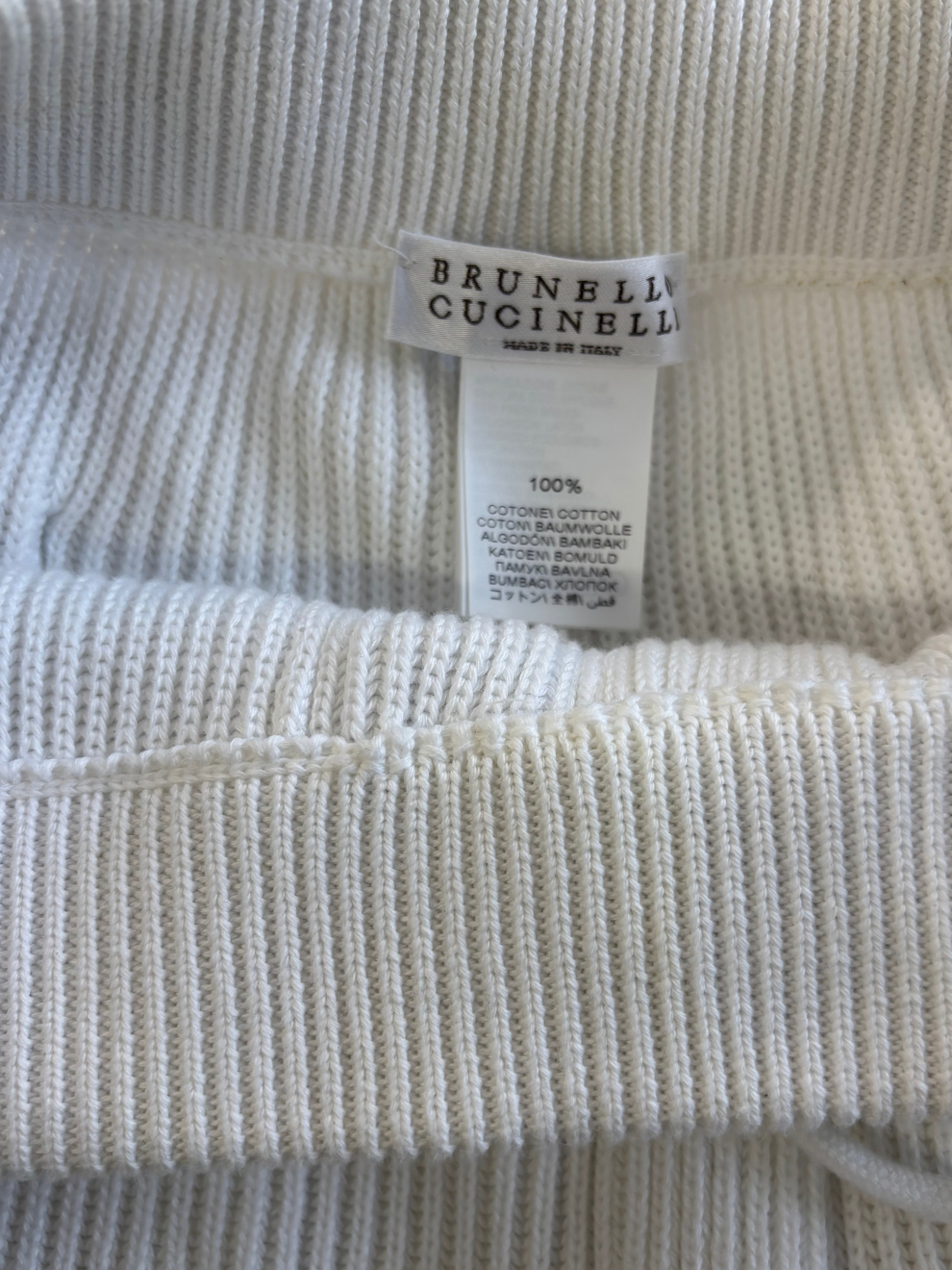 Weiße Jogginghose von Brunello Cucinelli