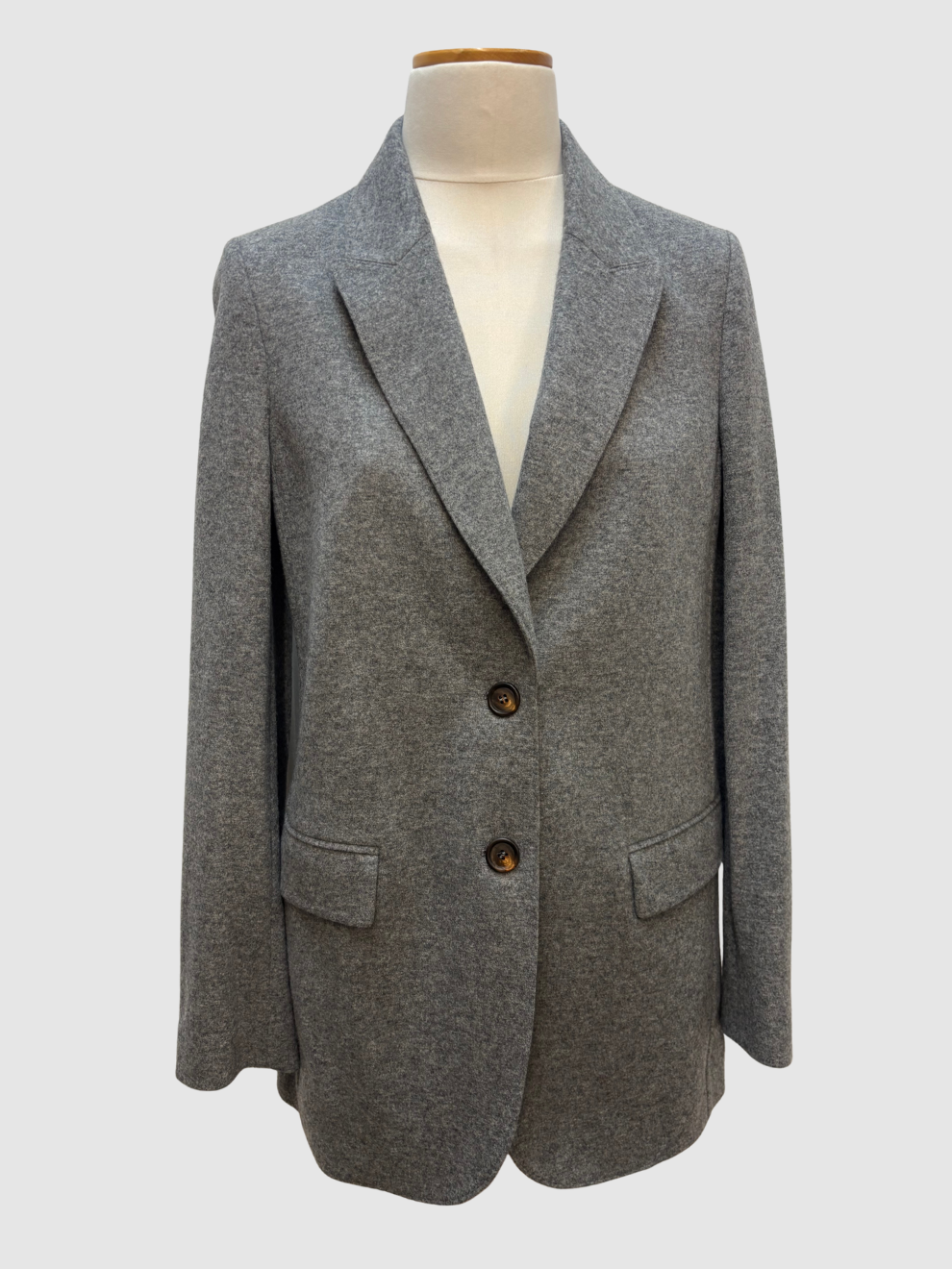 Grauer Kaschmir-Blazer von Brunello Cucinelli