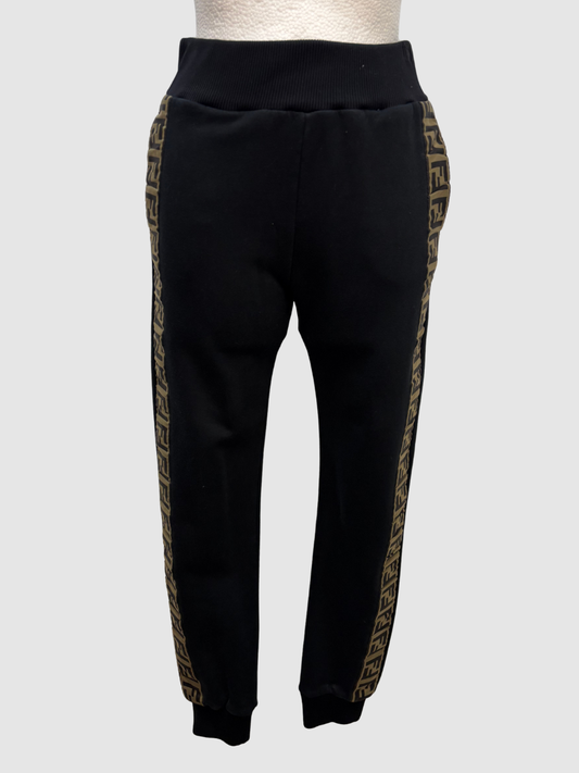 Schwarz-goldene Jogginghose von Fendi