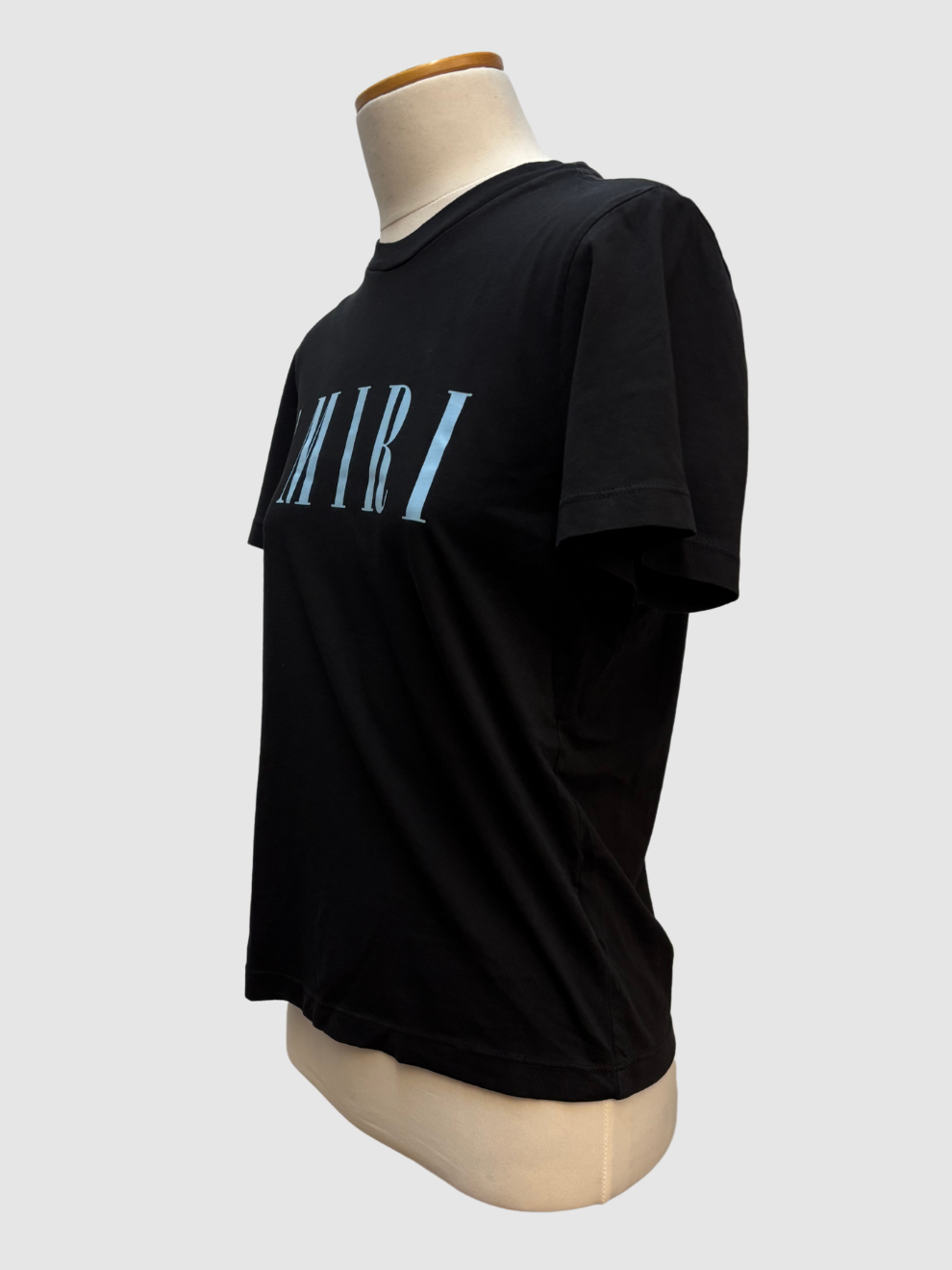 Schwarzes T-Shirt mit Logoprint von Amiri