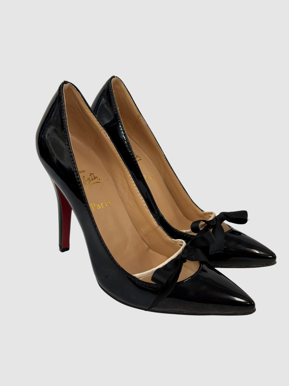 Schwarze Lackleder-Pumps von Christian Louboutin