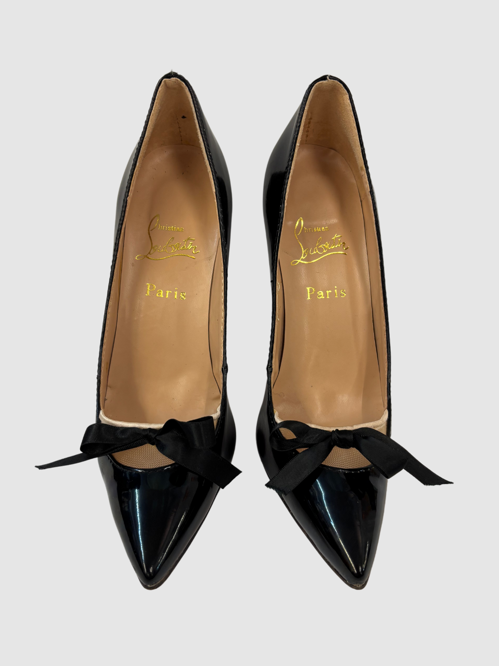 Schwarze Lackleder-Pumps von Christian Louboutin