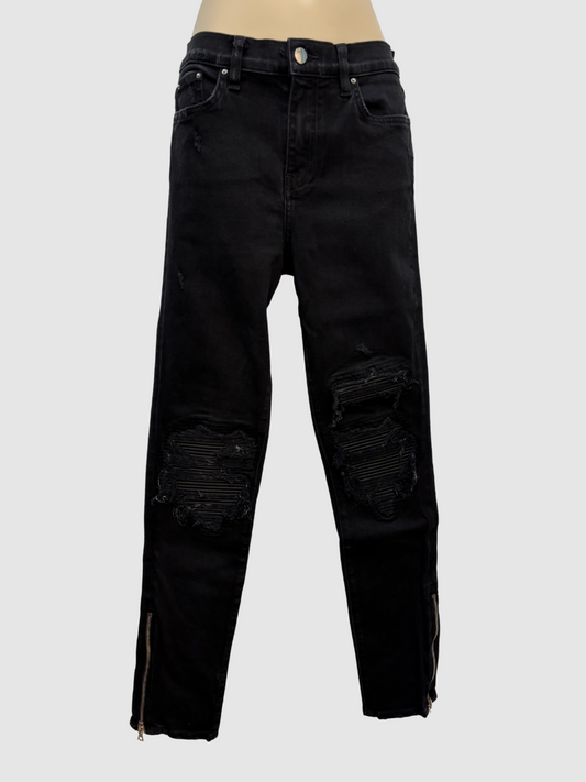 Schwarze Skinny Destroyed Jeans von Amiri