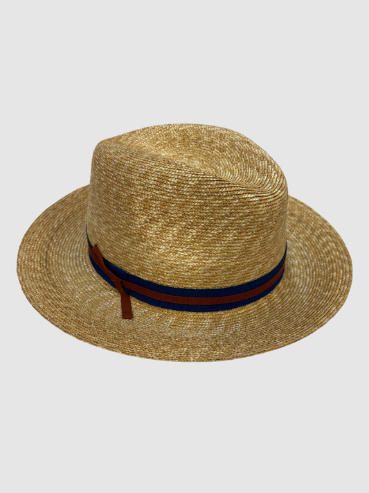 Hellbrauner Strohhut von Hermès