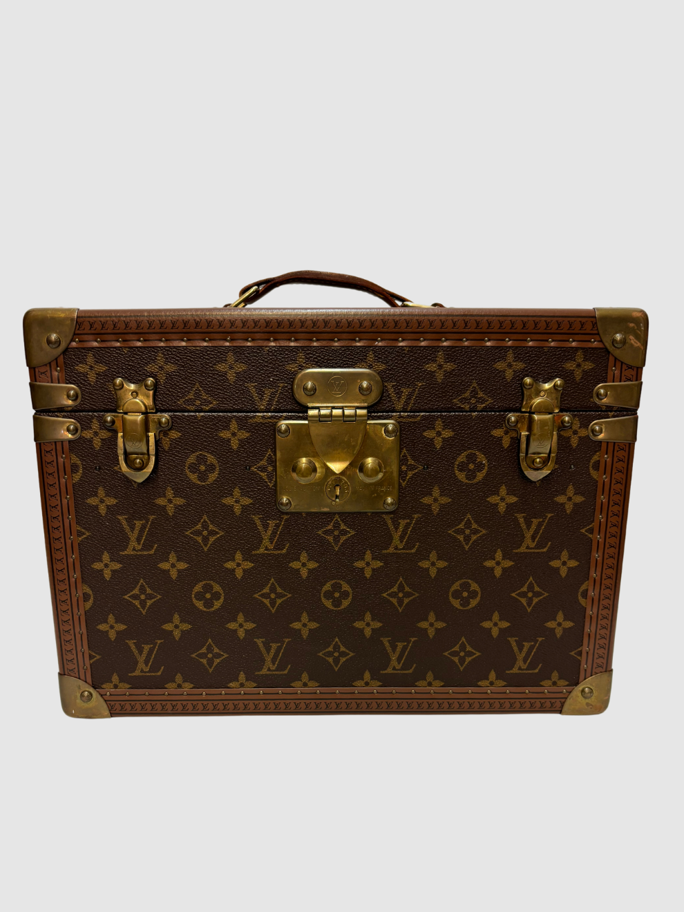 Brauner Vintage-Koffer Monogram von Louis Vuitton