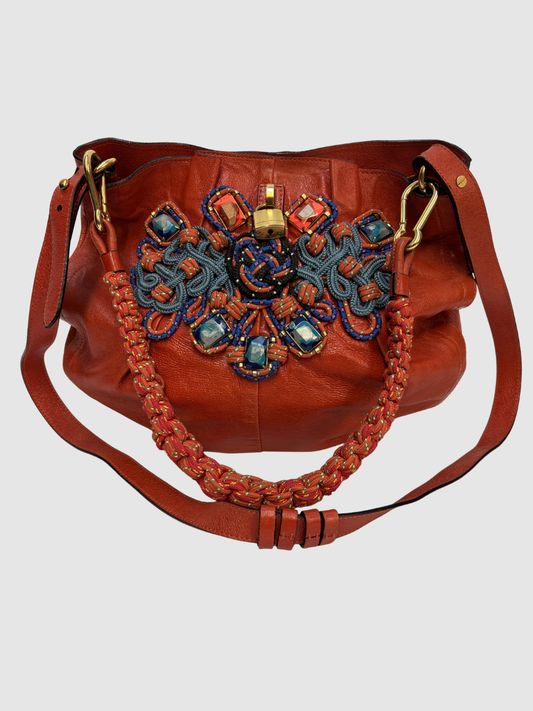 Orangerote Marc Jacobs Daisy Hobo