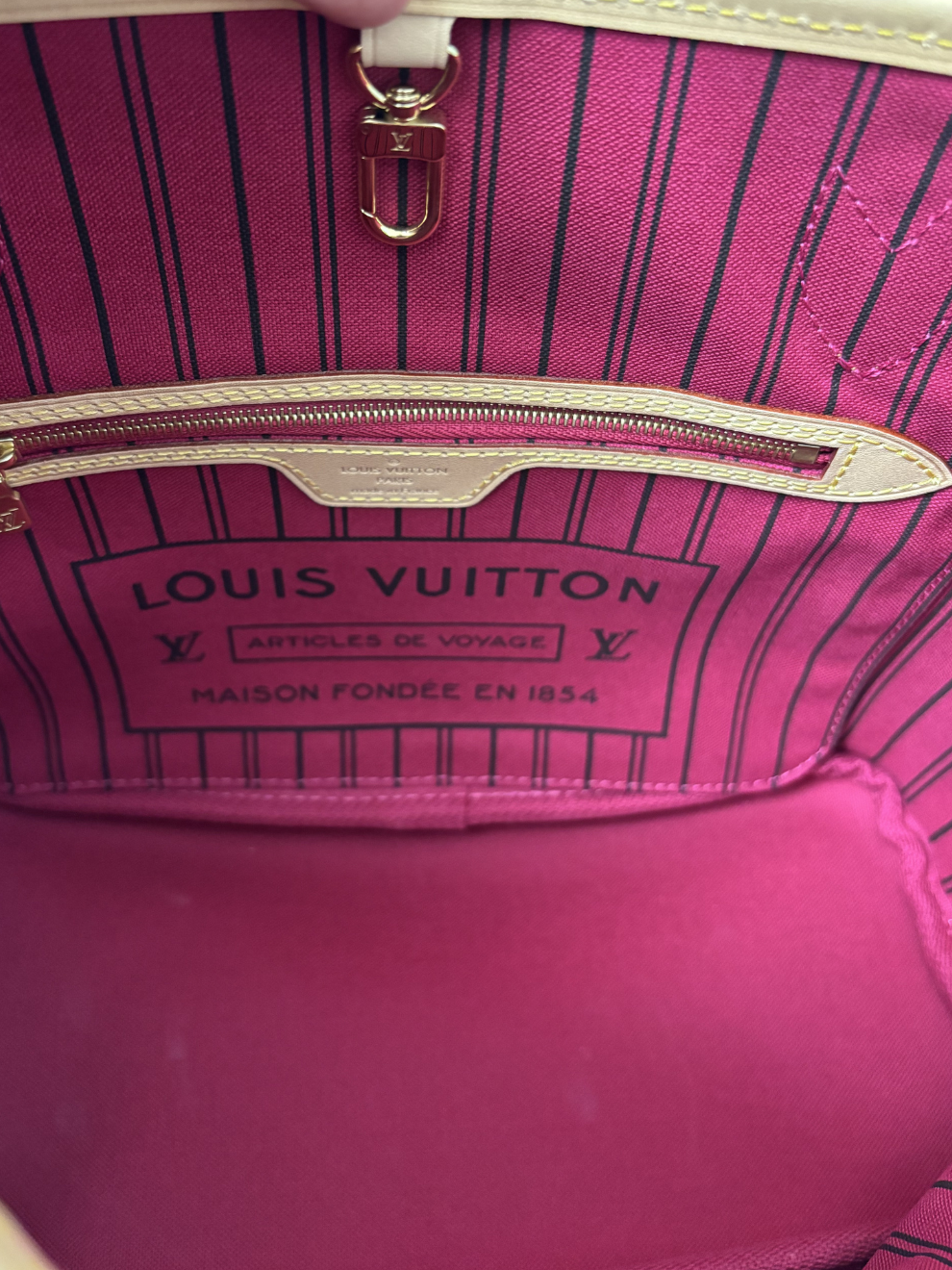 Braune Louis Vuitton Neverfull PM