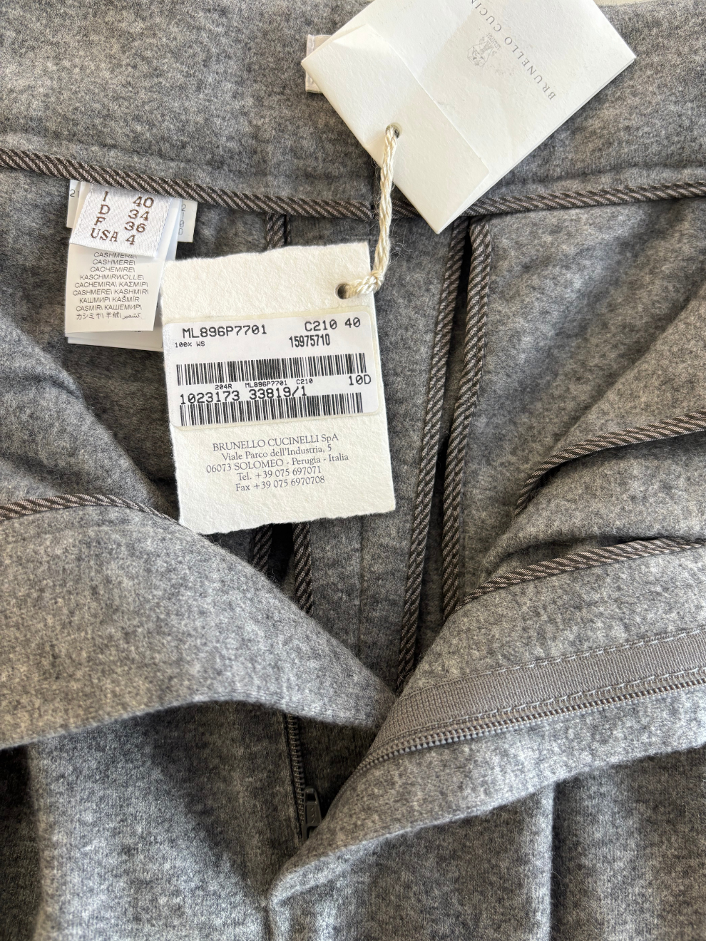Graue Anzughose von Brunello Cucinello