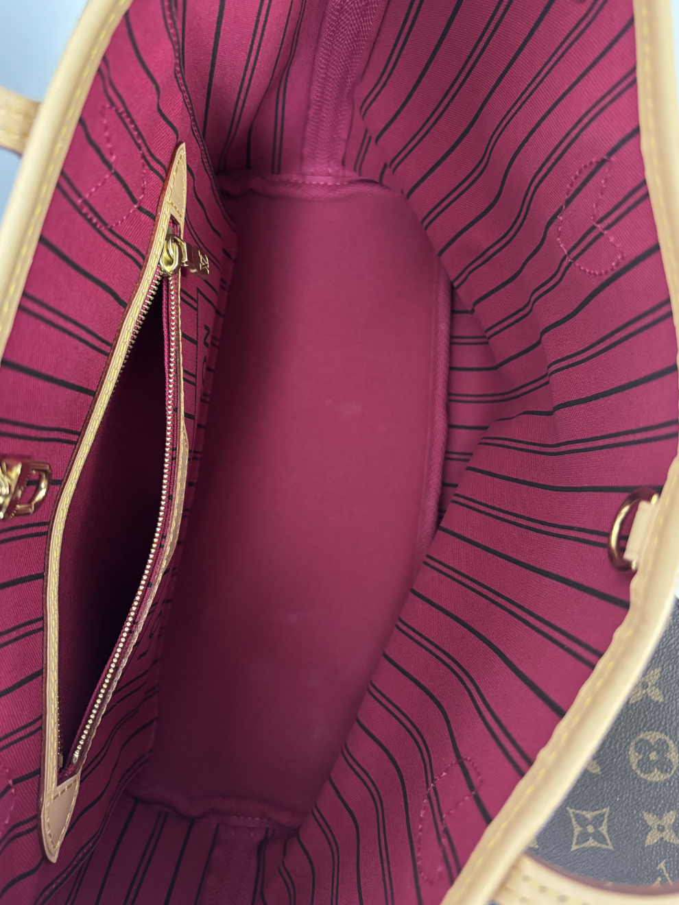 Braune Louis Vuitton Neverfull PM