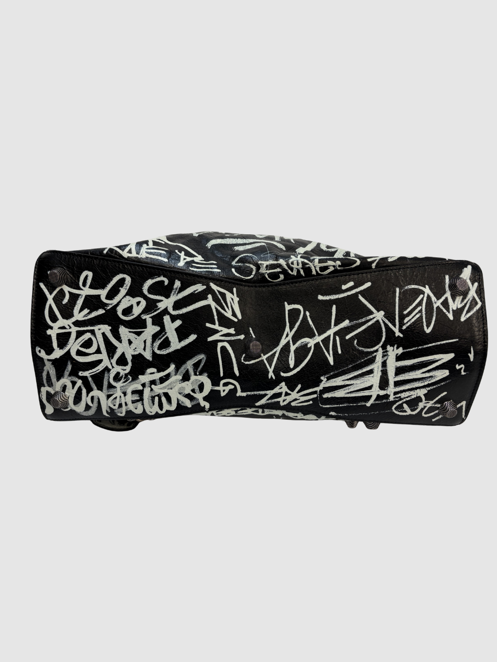 Schwarze Balenciaga Neo Cagole City Graffiti