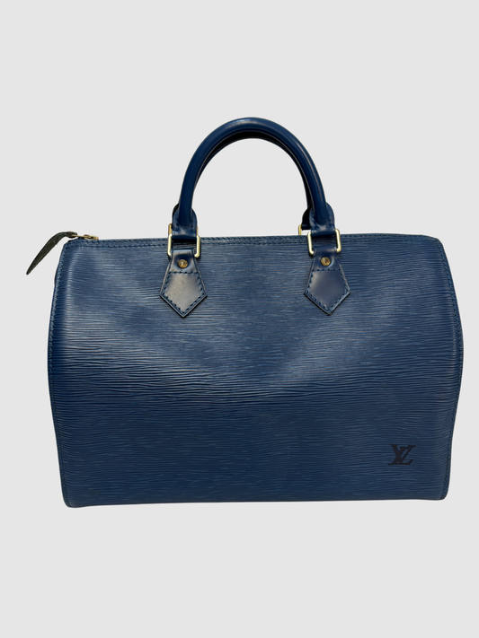 Blaue Speedy 30 von Louis Vuitton
