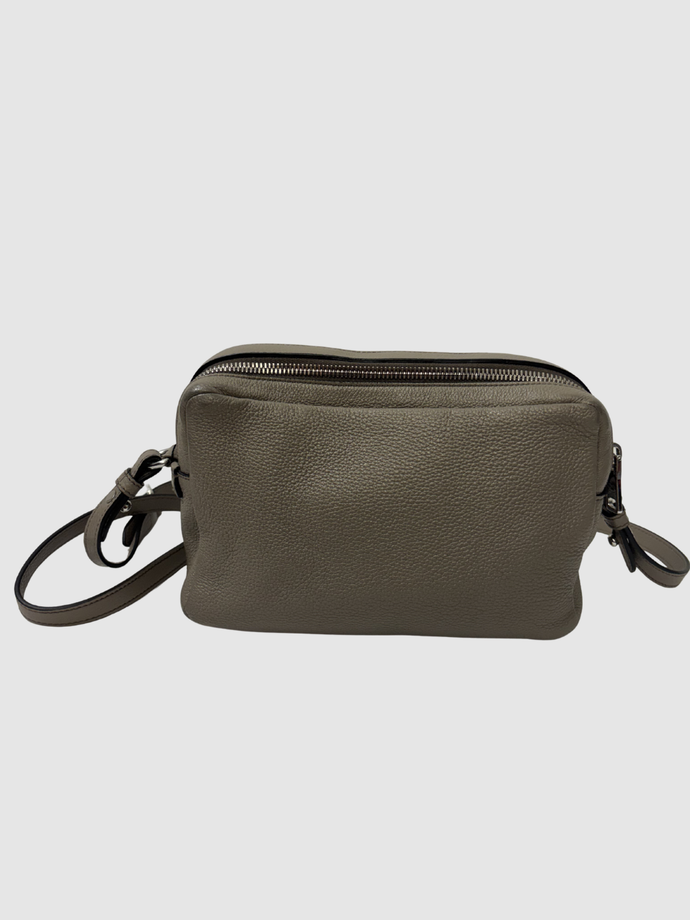 Graue Vitello Daino Crossbody Tasche von Prada