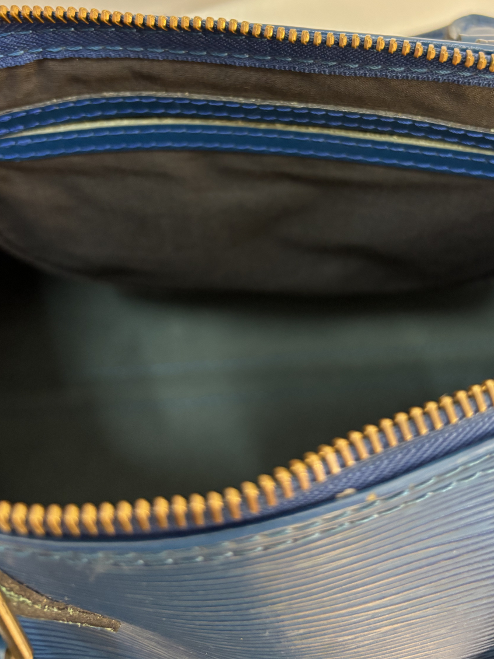 Blaue Speedy 30 von Louis Vuitton