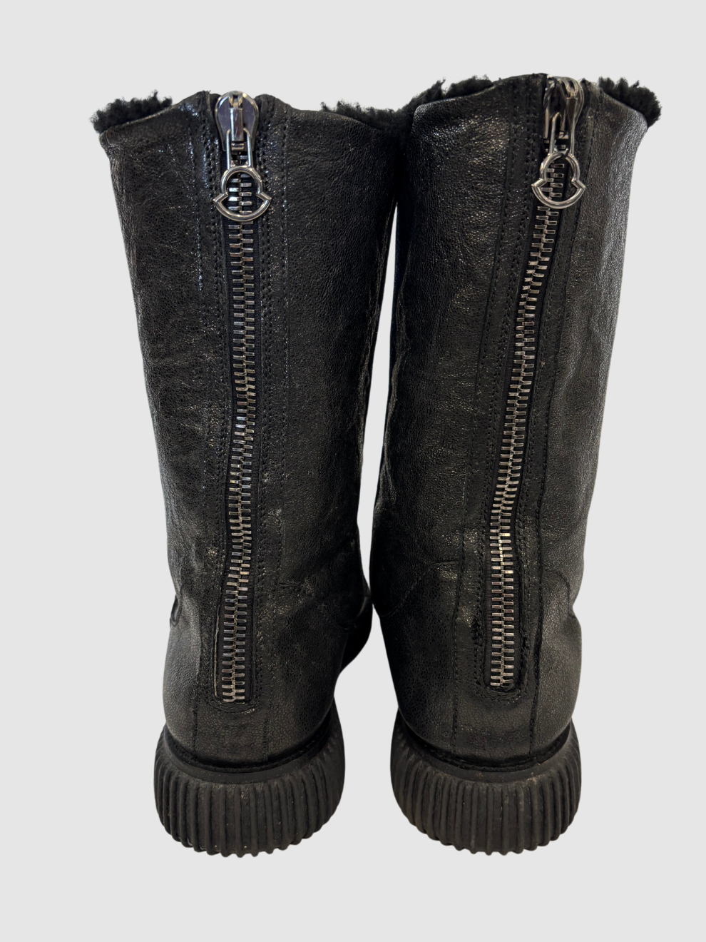 Schwarz-glitzernde Winterboots von Moncler