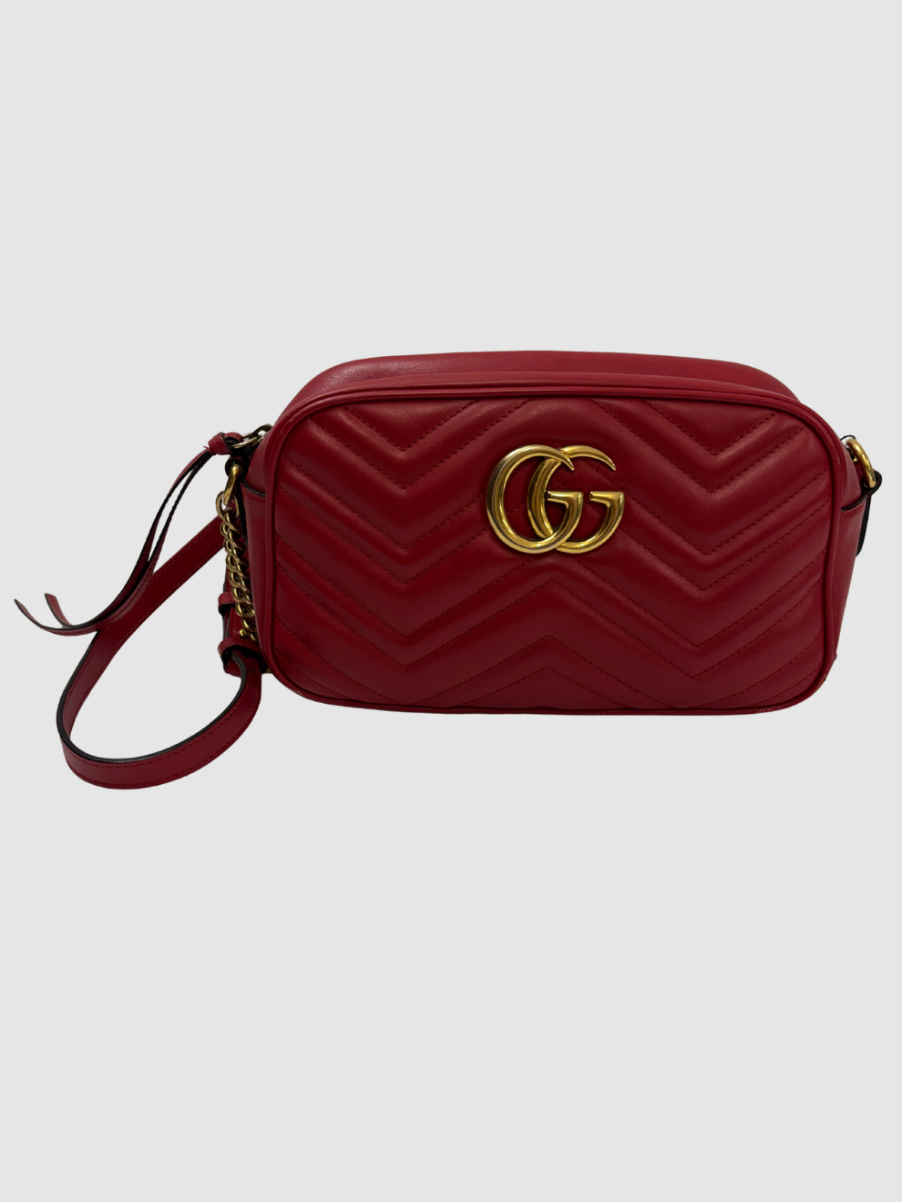 Rote GG Marmont Matelasse von Gucci
