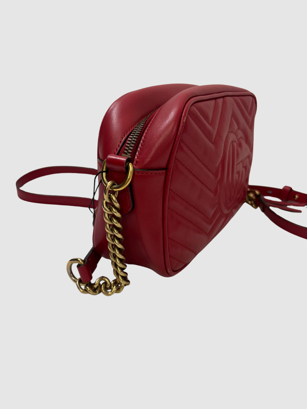 Rote GG Marmont Matelasse von Gucci