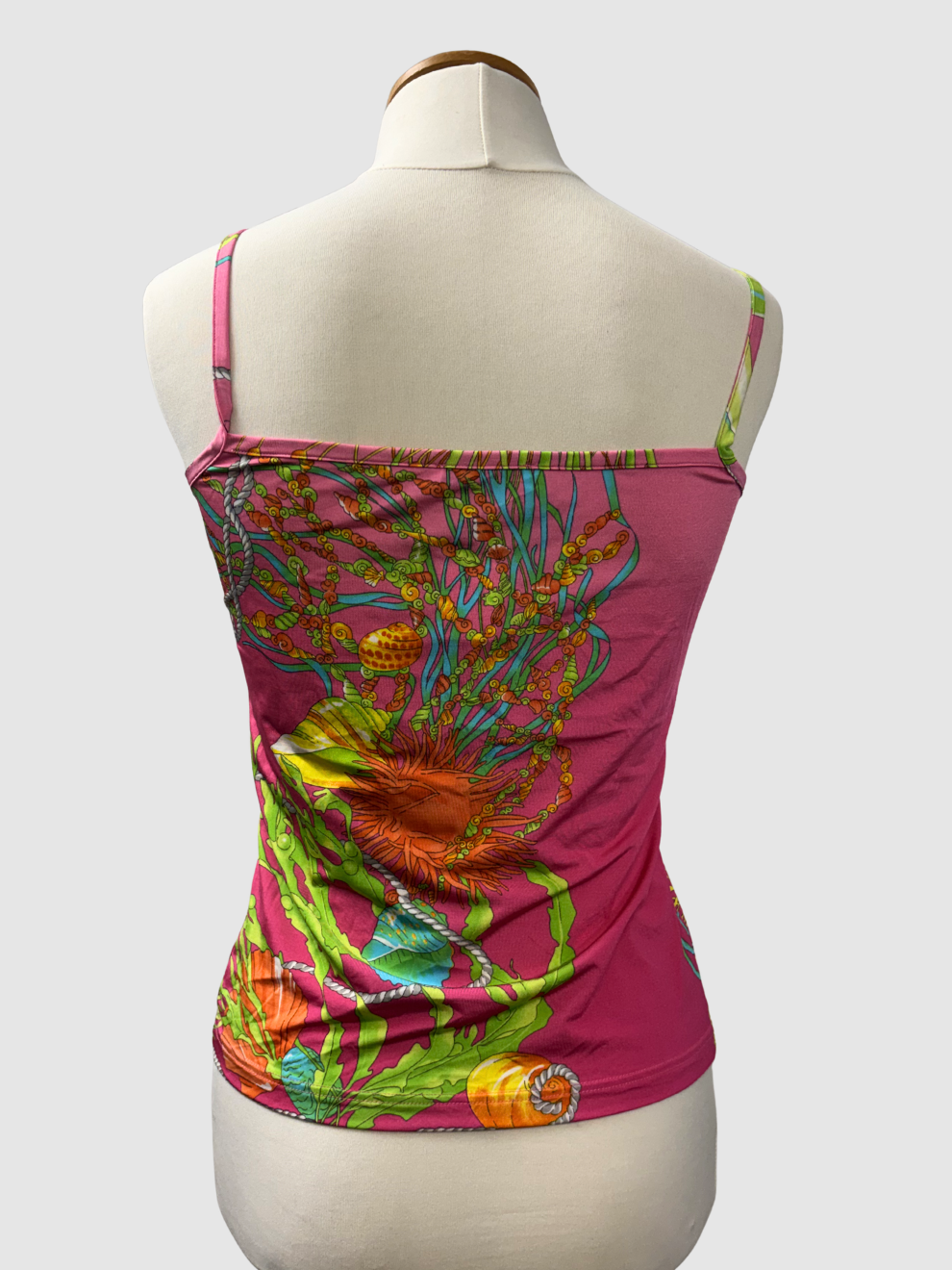 Pink-buntes Vintage-Top von Iris von Arnim