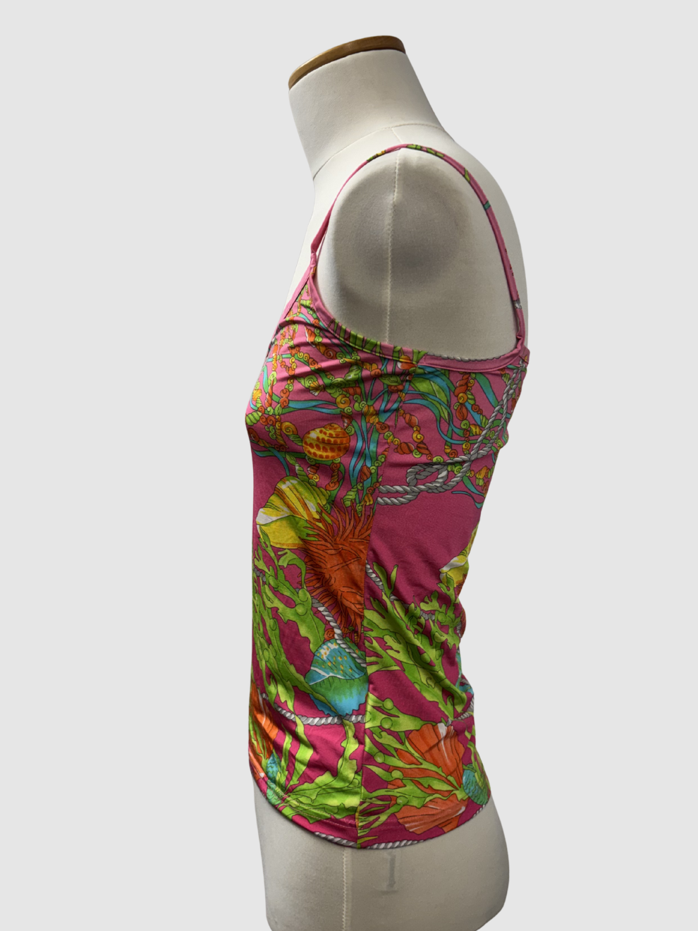 Pink-buntes Vintage-Top von Iris von Arnim