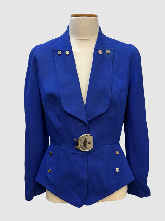 Blauer Vintage Blazer von Thierry Mugler