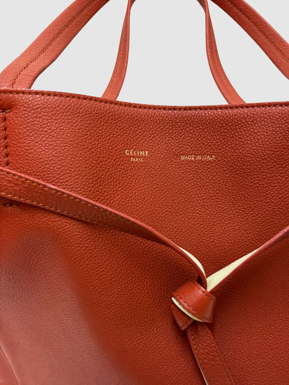 Rostbraune Cabas Phantom Tote von Celine