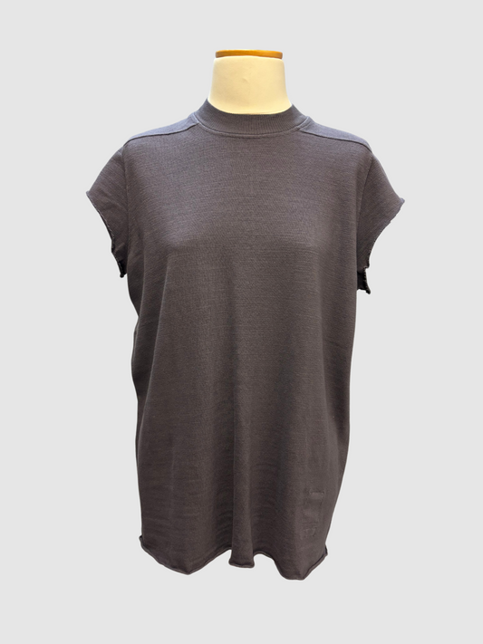 Sweat-Tank Top in lila-grau von Rick Owens drkshdw